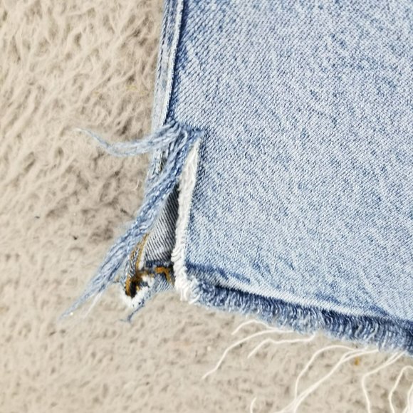 Agolde Jeans Womens 32 Medium Wash Stretch High Rise Button Fly Straight - Picture 10 of 16